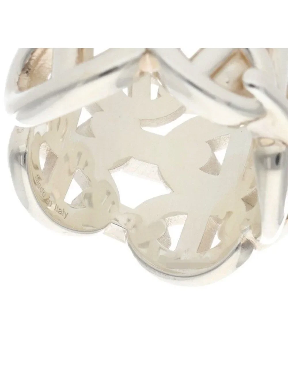 Hermes Chaine D'ancre Enchainee GM Silver Ring